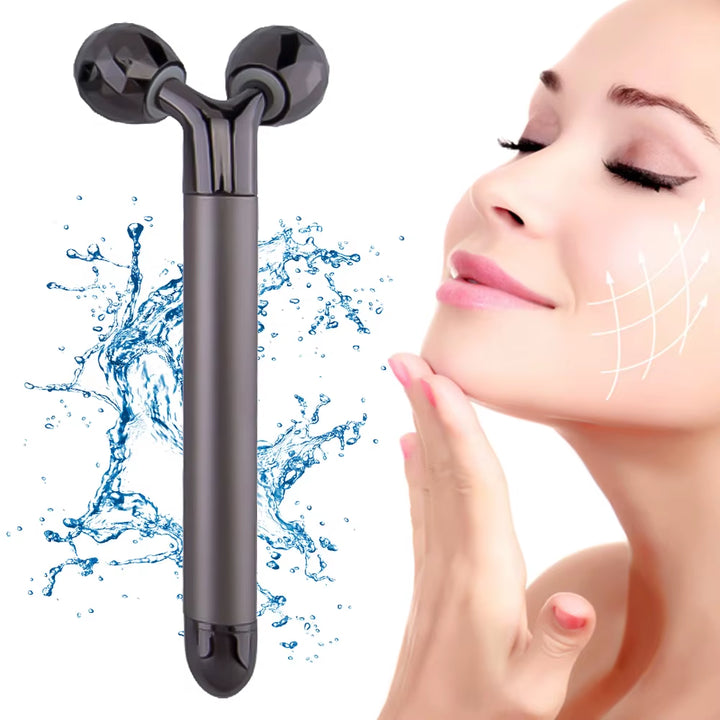 Electric Roller Beauty Bar Vibrating Facial Roller Massager Anti-Wrinkle Skin Care Roller Face Massager Lift Slimming Tool