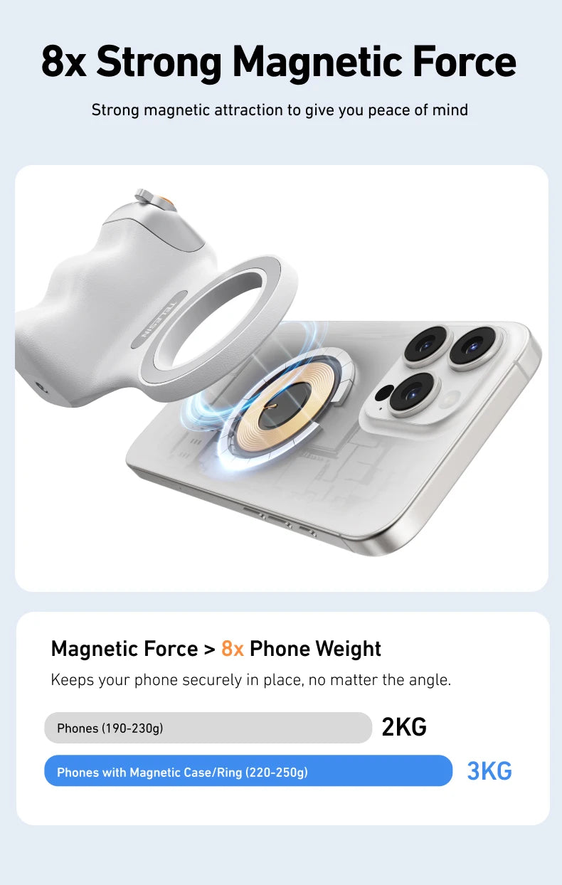 📸 Fun Shot Grip Pro™ = The Original TELESIN Magnetic Grip(original)